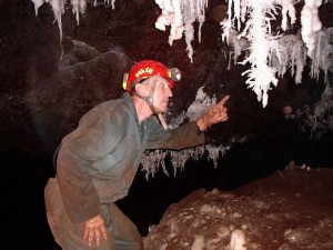 The "fossil" himself, Dave Ingold, who provided most of the photographs of the Knocking Shop Cave used on this page