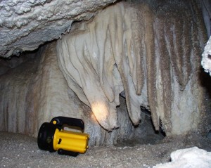 Flowstone formations in Wind Gat Cave